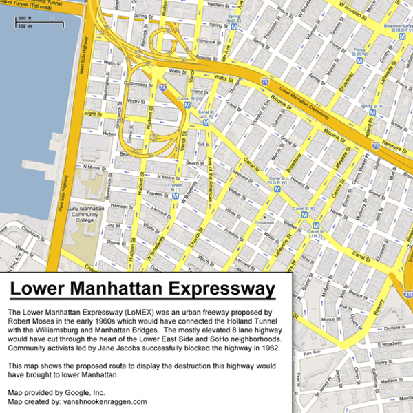 The Unbuilt Highways of Robert Moses