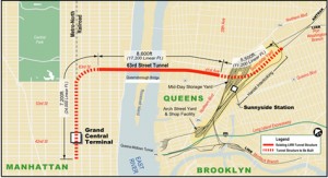 East Side Access map