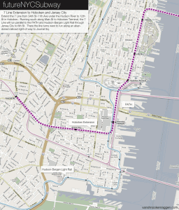 7 Line extension into Hoboken and Jersey City.