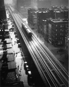 Elevated Train, 9th Ave, 1940 by Andreas Feininger