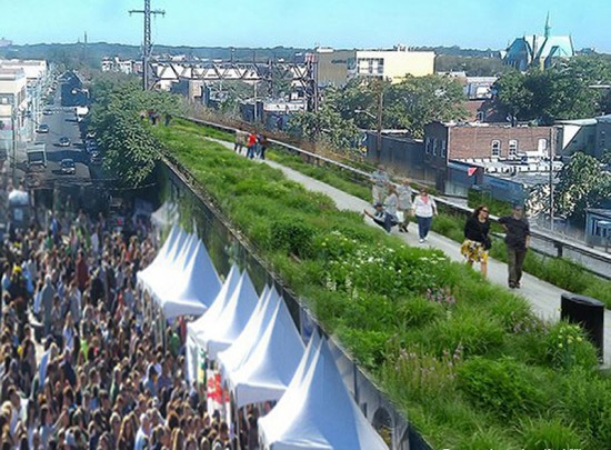 Artists rendering of proposed QueensWay