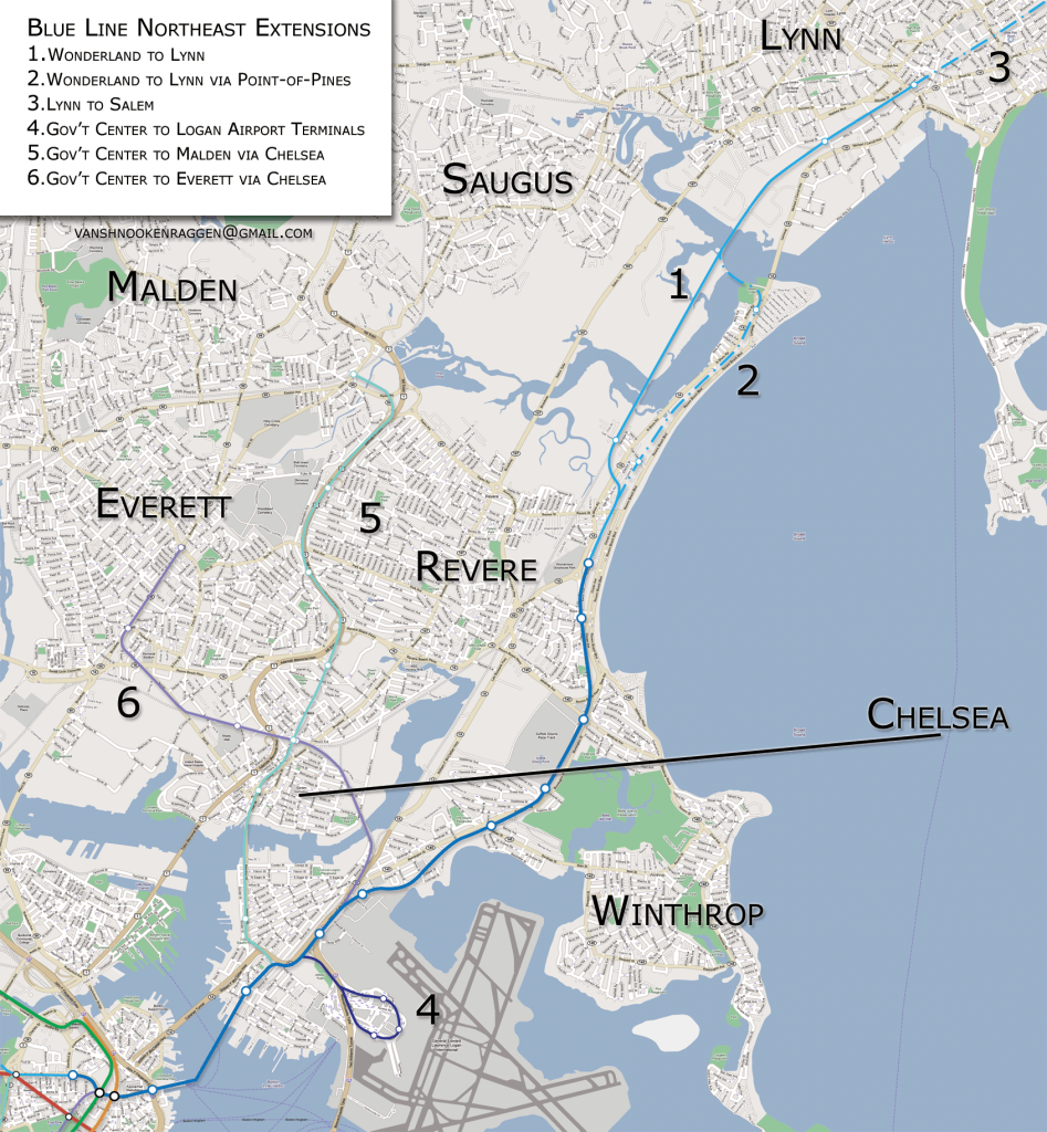 Blue Line Northeast Routes