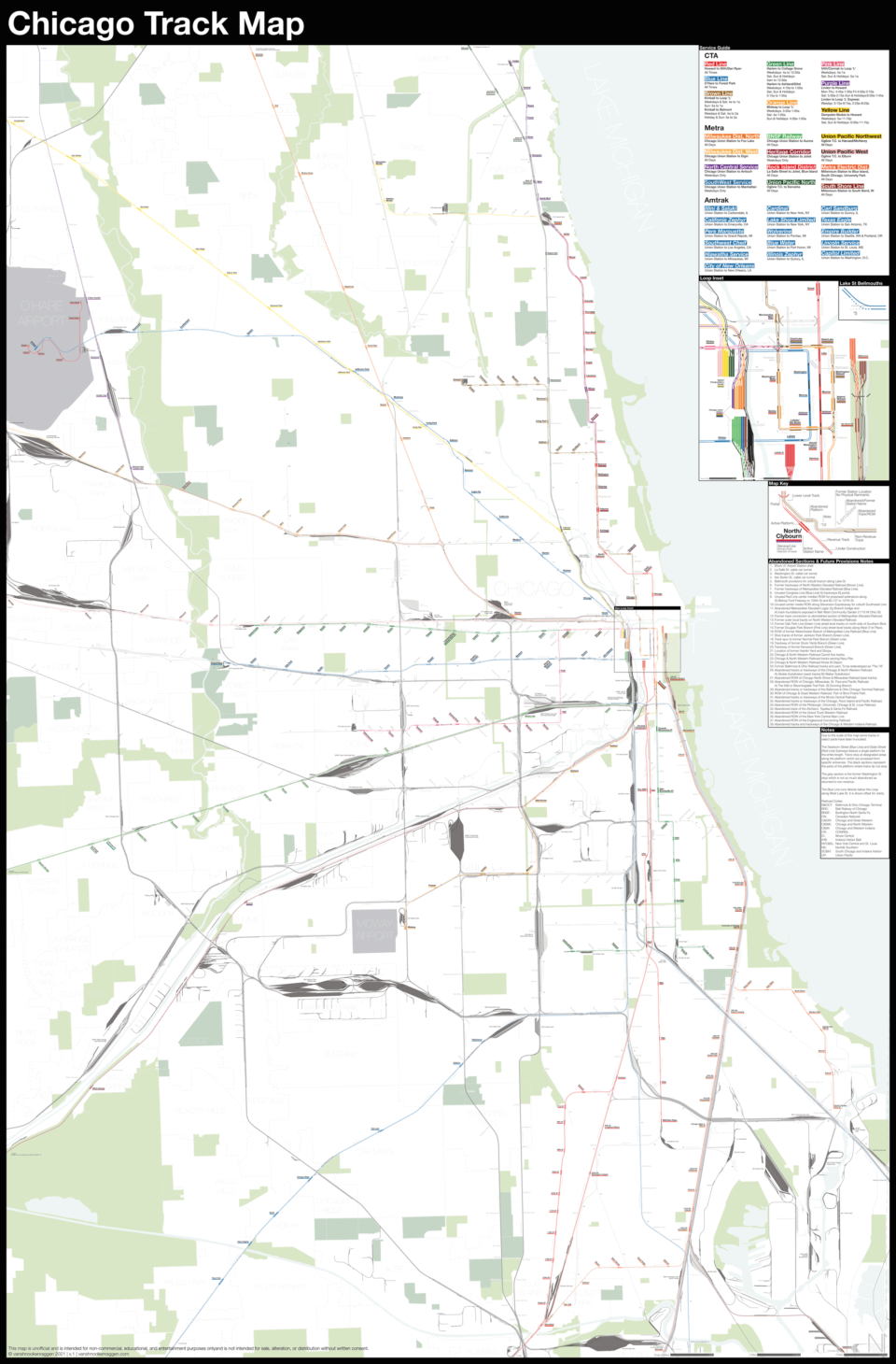 Chicago: Complete and Geographically Accurate Track Map