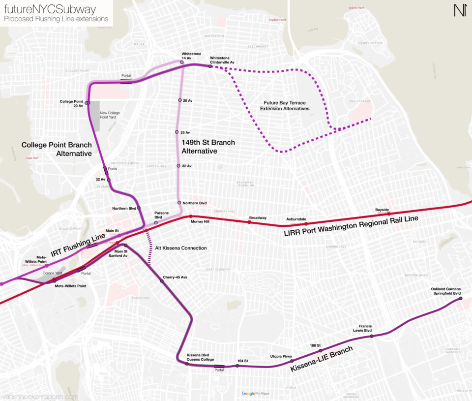 A holistic proposal to enhance and expand transit into Flushing, Queens. This post was written with the Tech Transit Assn.