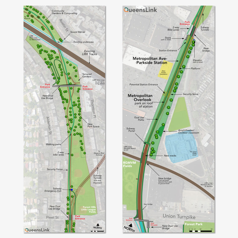 QueensLink site plan for Forest Hills.