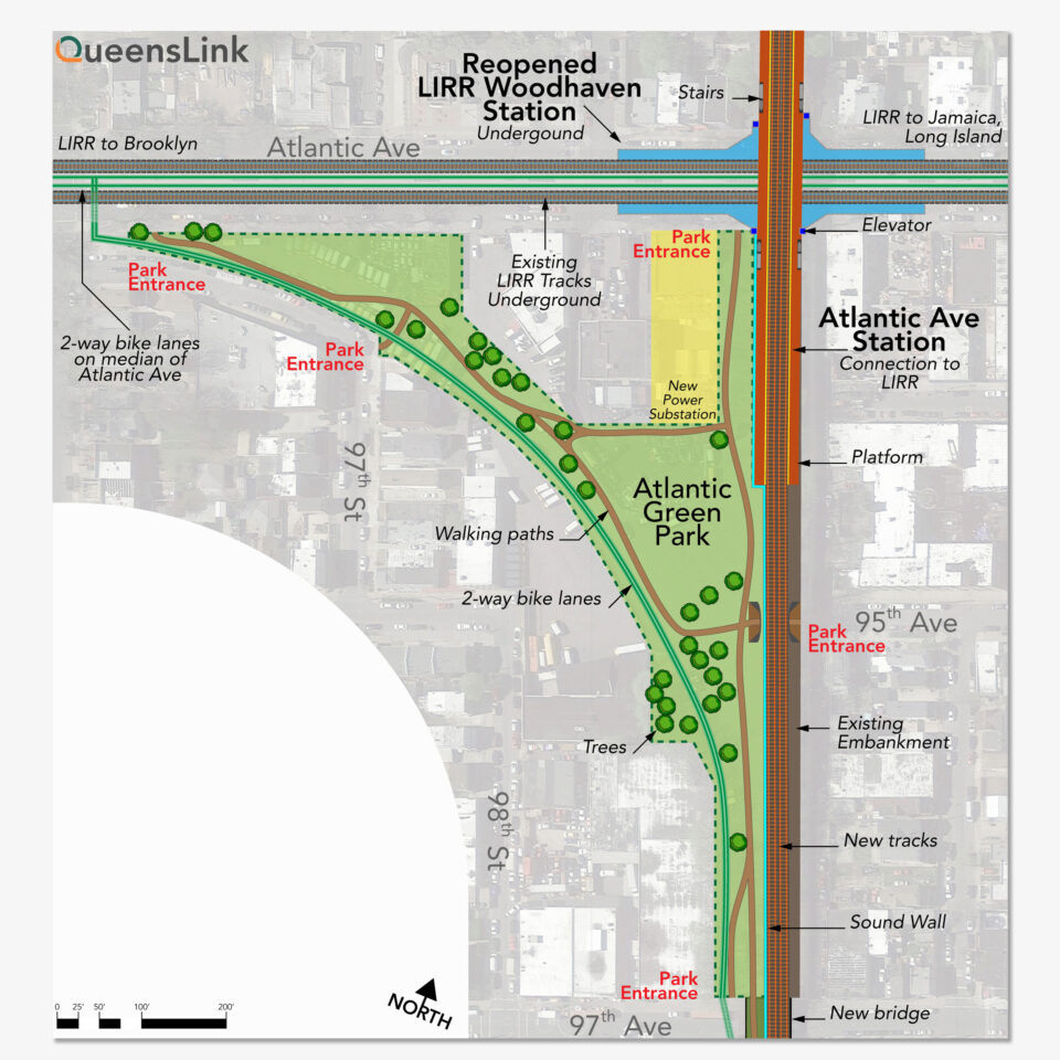 QueensLink site plan for Atlantic Ave.