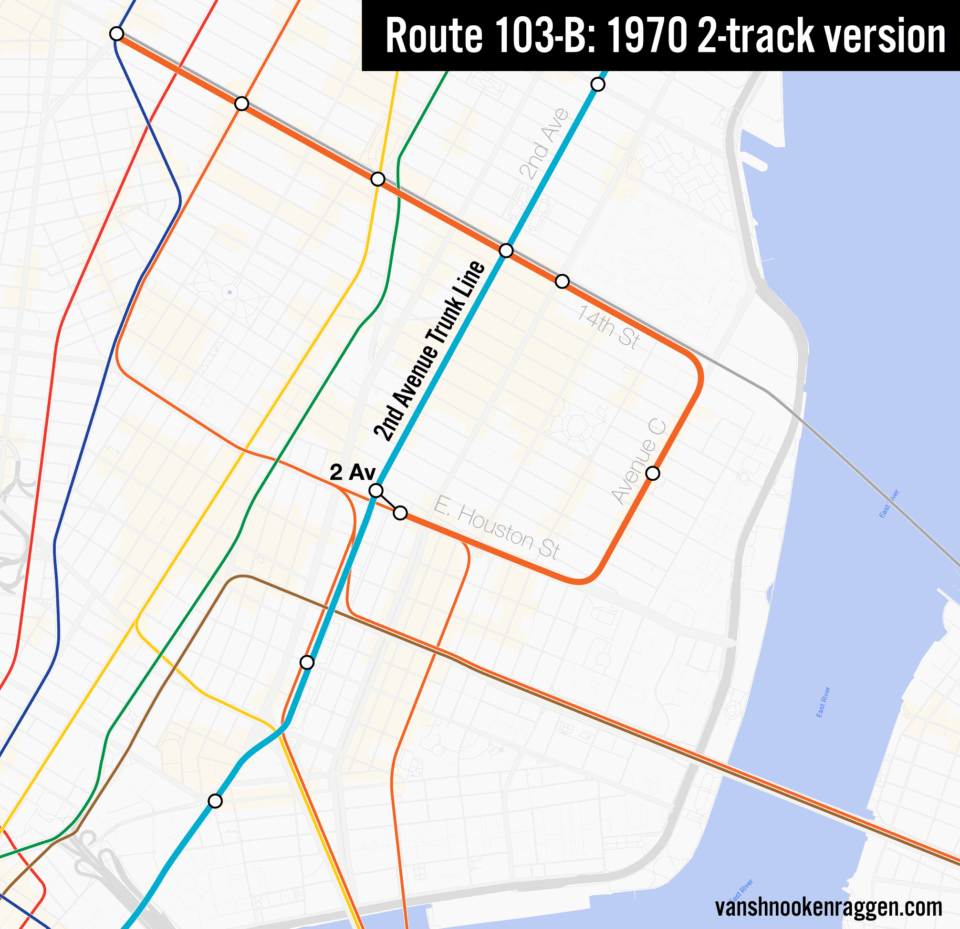 1970 plans for the 2-track 2nd Ave Subway cuphandle loop.